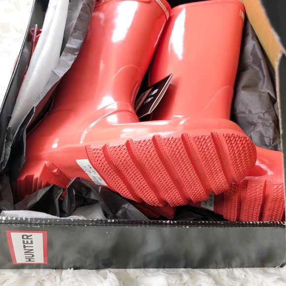 🆕Authentic Hunter Orange Knee-High Rain Boots 7 - Picture 7 of 8